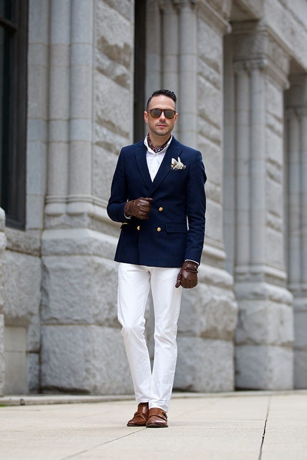 dark blue pants outfit men