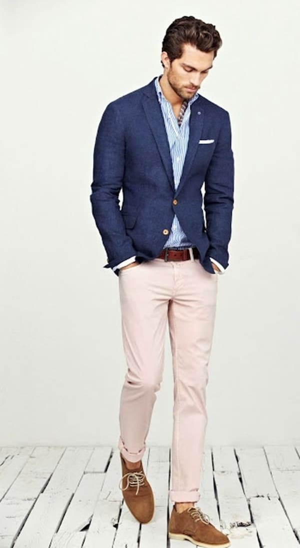 30 Fresh Dark Blue Blazer Outfit Ideas For Men - Fashion Hombre