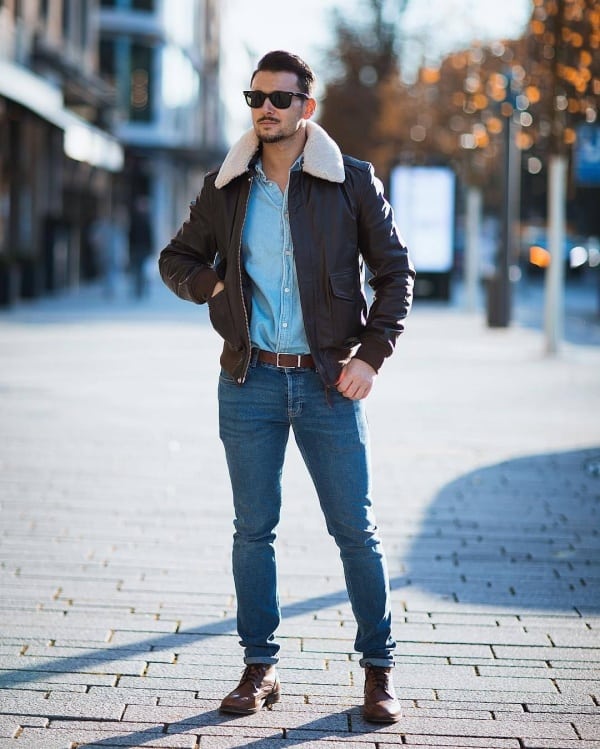 What To Wear With a Bomber Jacket 16 Men s Bomber Jacket Outfits