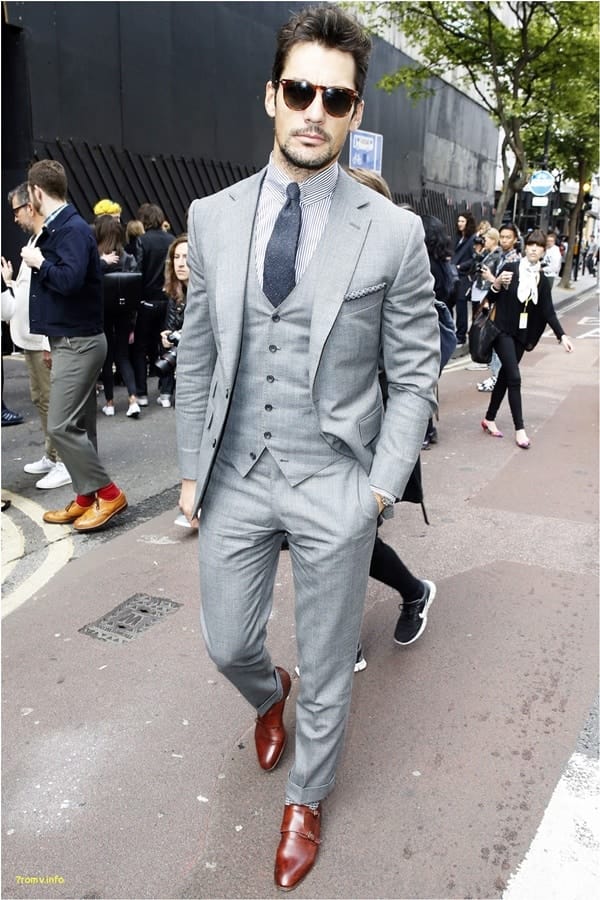 Best Grey Suit Brown Shoes Styles For Men