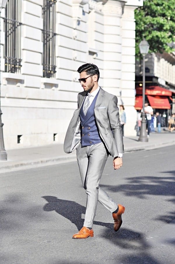 Best Grey Suit Brown Shoes Styles For Men