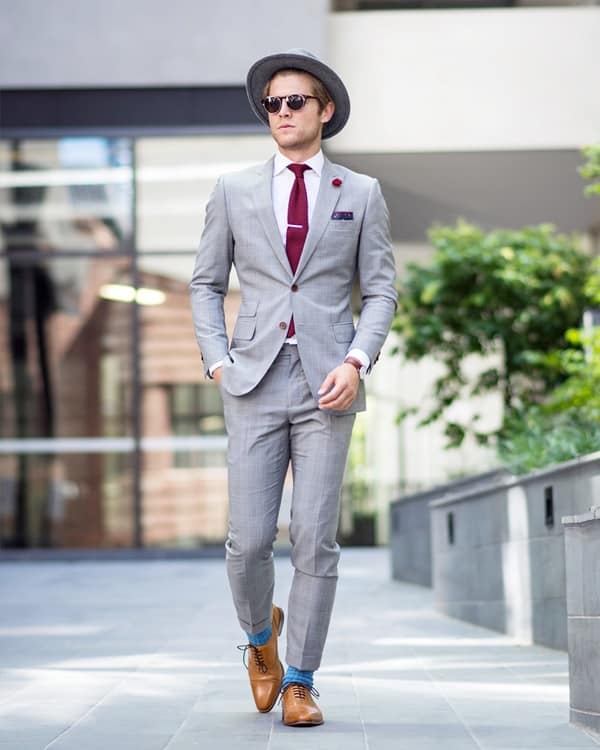 Best Grey Suit Brown Shoes Styles For Men