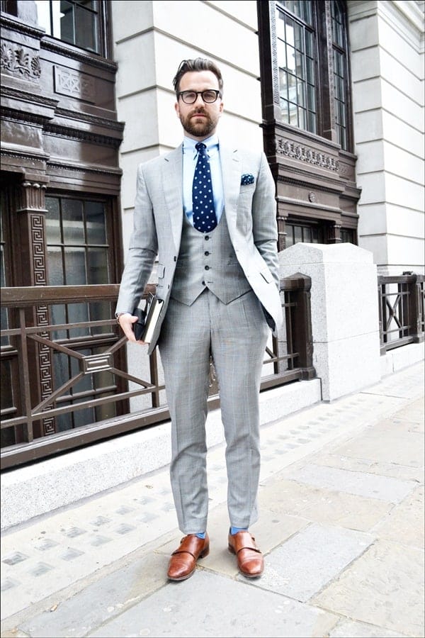 Best Grey Suit Brown Shoes Styles For Men