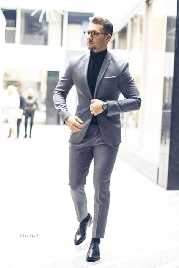 Best Grey Suit Brown Shoes Styles For Men