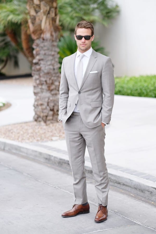 62 Best Grey Suit With Brown Shoes Outfit Ideas For Men