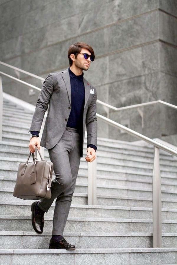 Best Grey Suit Brown Shoes Styles For Men