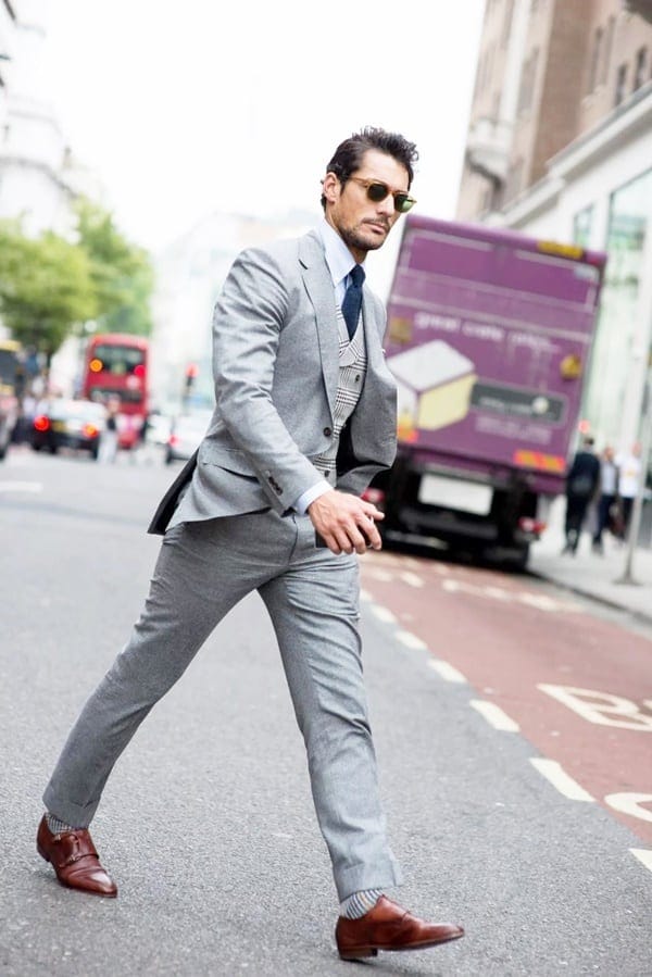 Best Grey Suit Brown Shoes Styles For Men