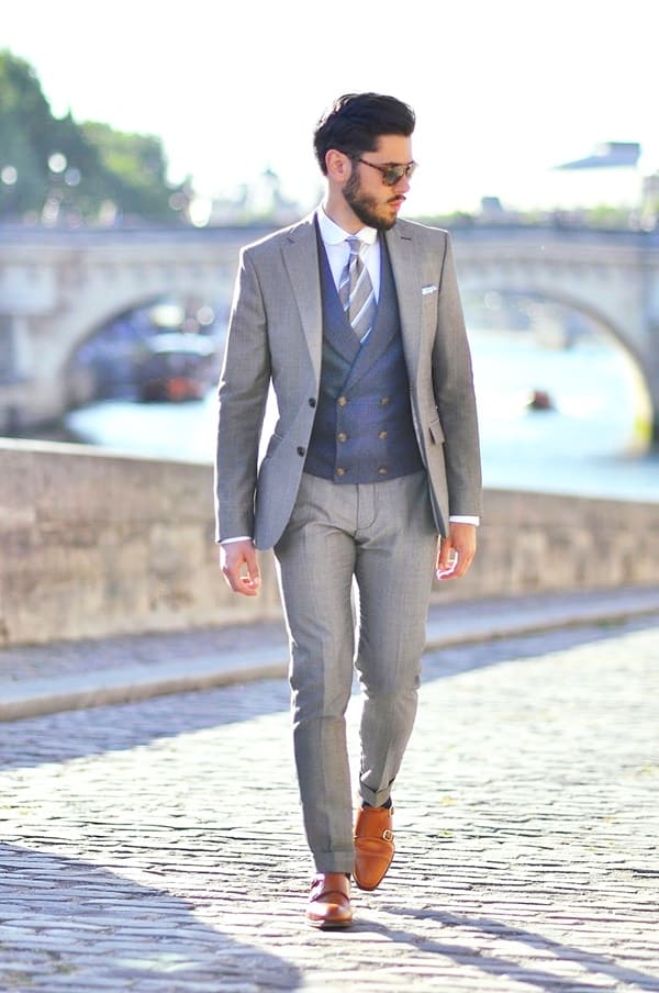 62 Best Grey Suit With Brown Shoes Outfit Ideas For Men