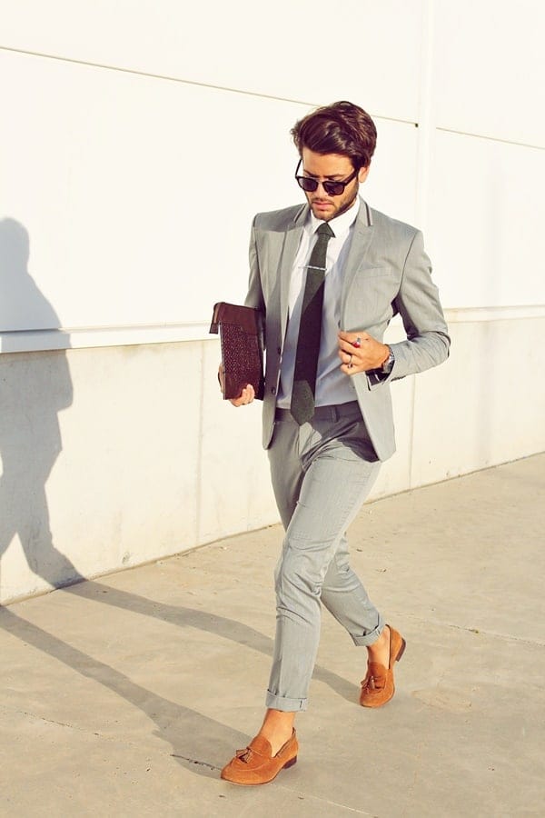 Best Grey Suit Brown Shoes Styles For Men