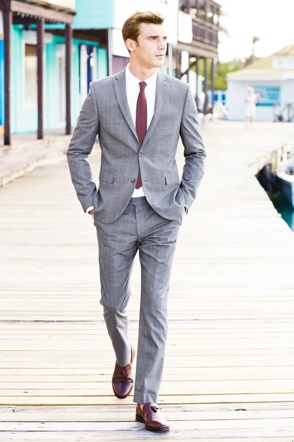 Best Grey Suit Brown Shoes Styles For Men