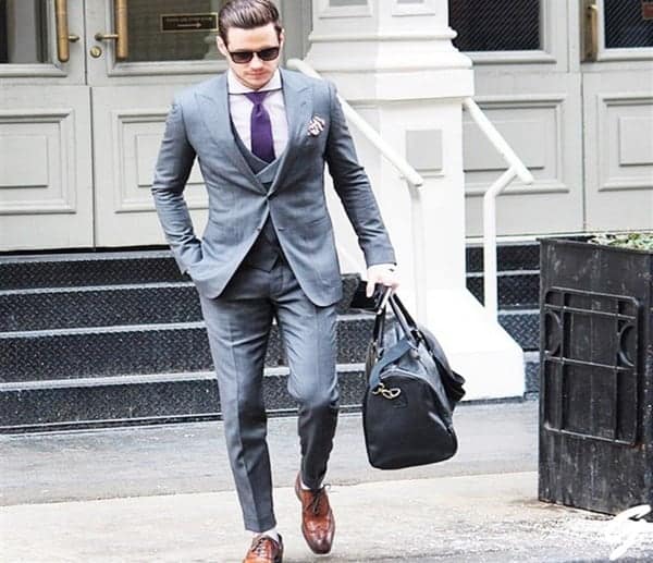 dress shoes for grey suit