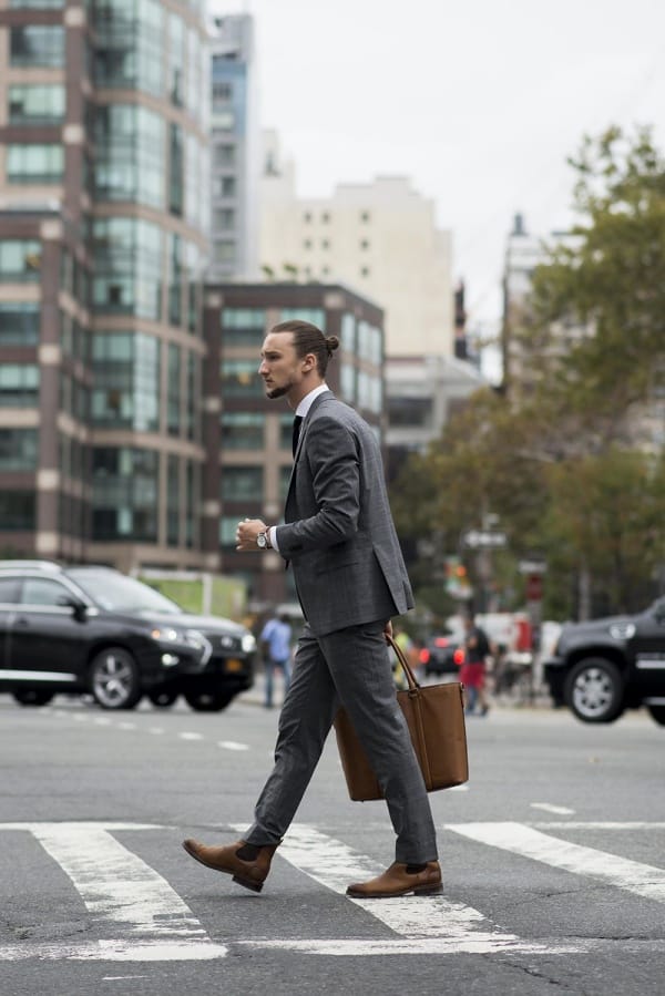 Best Grey Suit With Brown Shoes Outfit Ideas For Men