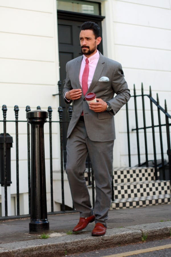 Best Grey Suit With Brown Shoes Outfit Ideas For Men