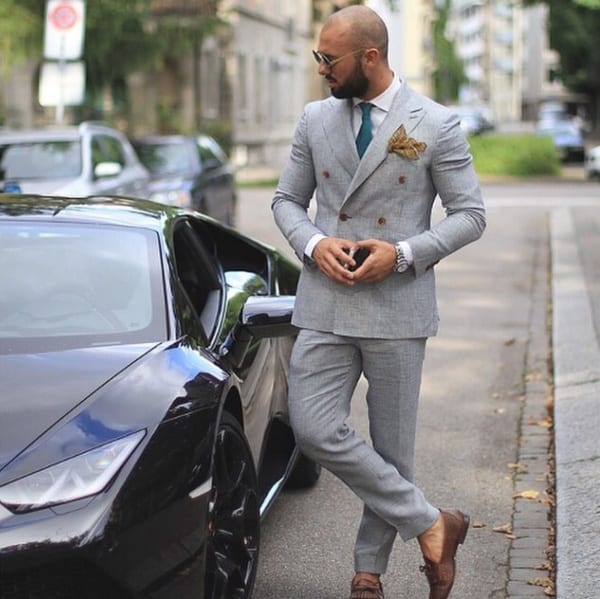 Best Grey Suit With Brown Shoes Outfit Ideas For Men