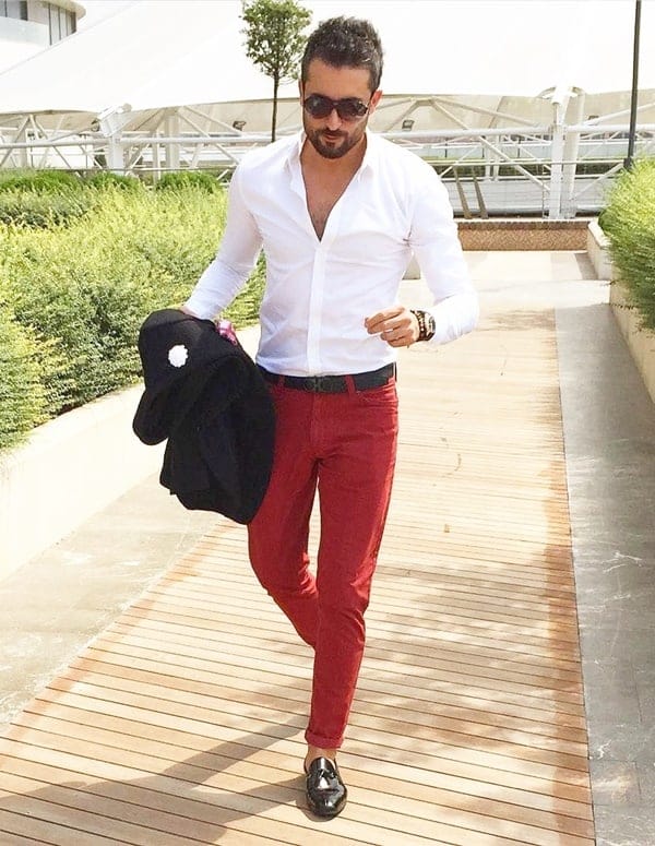 Men Outfits with Red Pants30 Ways for Guys to Wear Red Pants