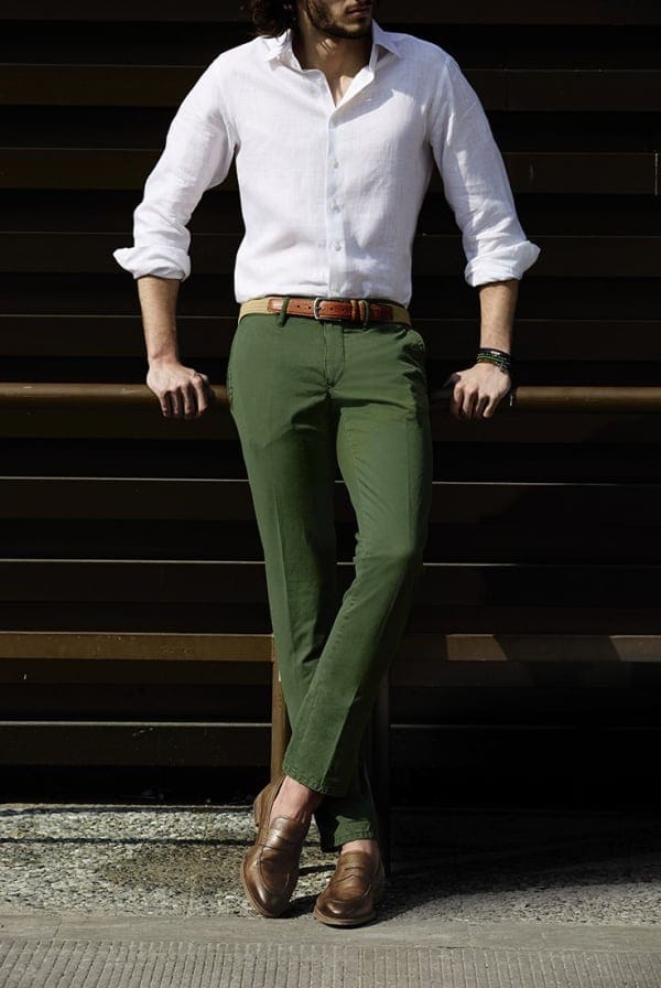 Formal Wear Combination Dark Green Shirt Matching Pant Img Badru