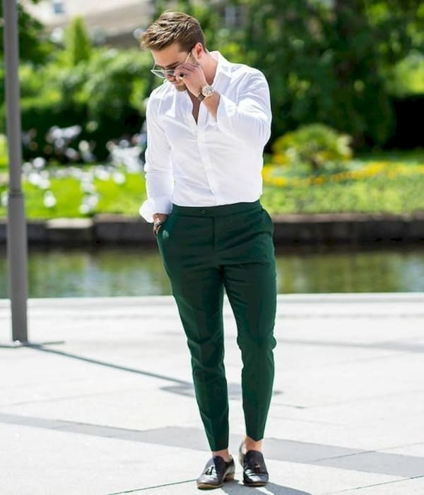 40 Mens Green and Olive Pants ideas  olive pants olive chinos mens  outfits