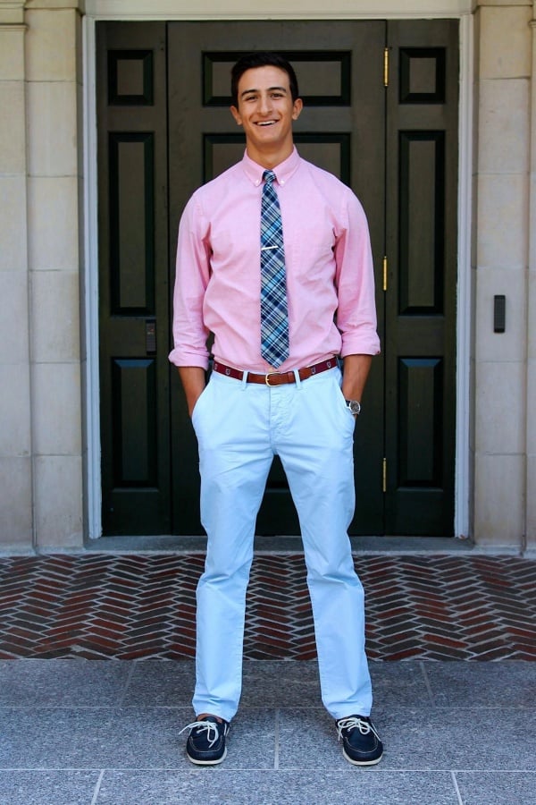 Pink shirt  Shirt outfit men Mens outfits Pink shirt outfit