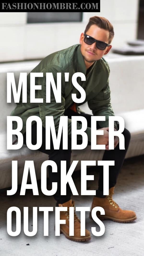Men's Bomber Jacket Outfits