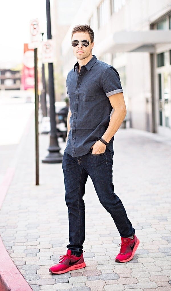Casual dress on sale combination for man