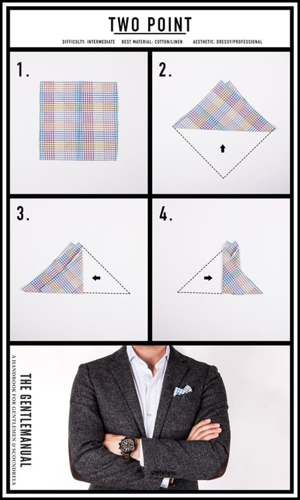 Simple Ways To Fold A Pocket Square