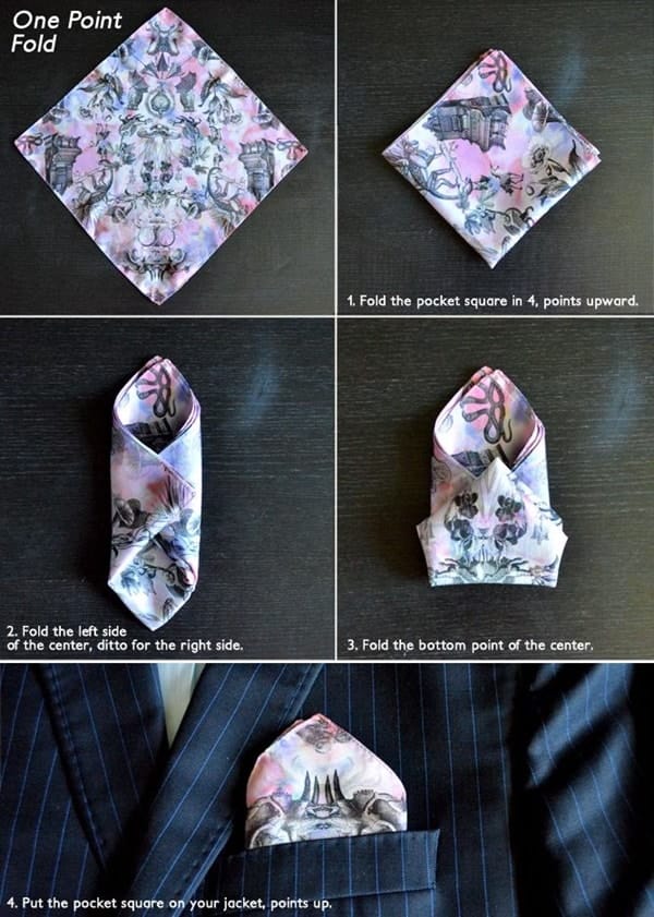 7 Simple Ways To Fold A Pocket Square | Fashion Hombre