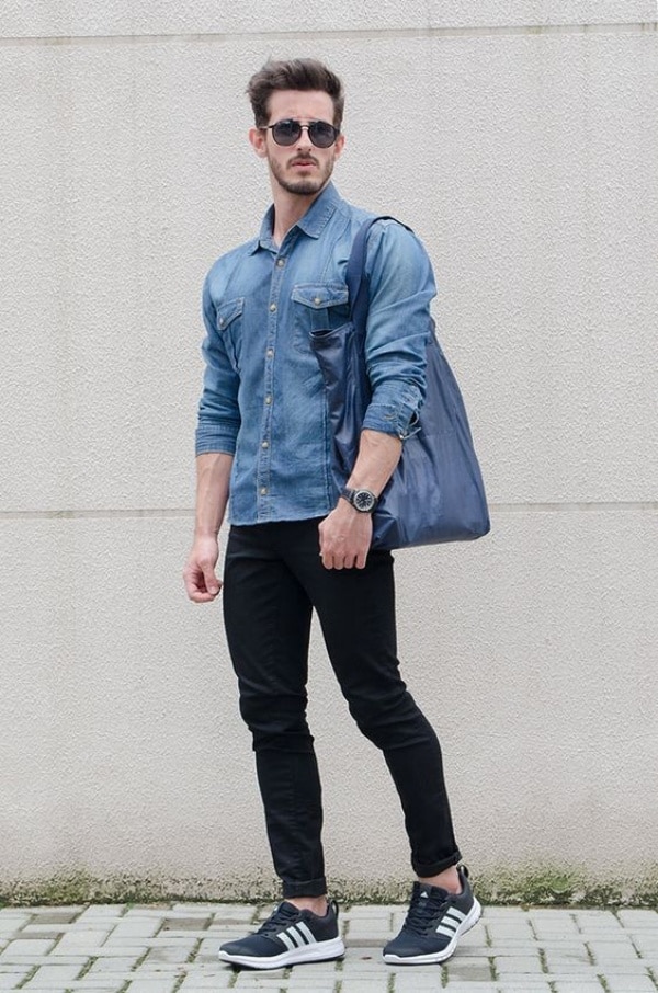 Stylish Denim Shirt Outfits For Men