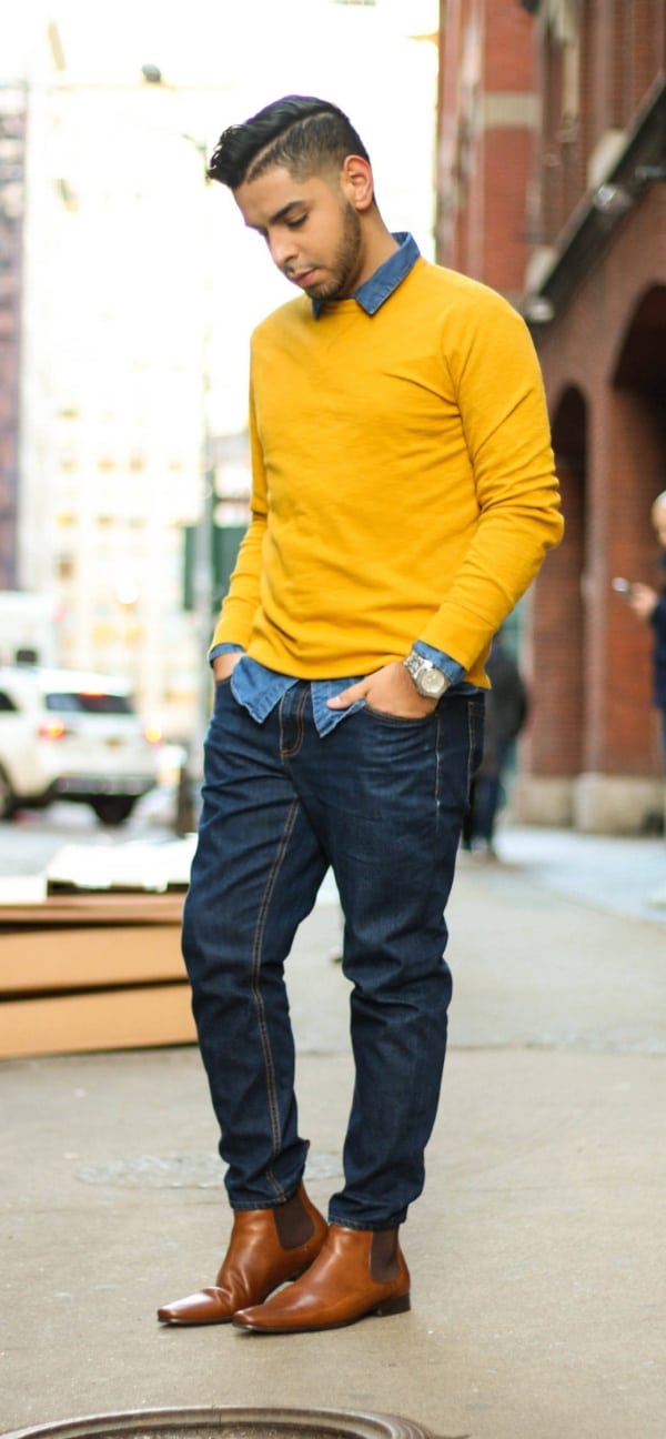 Stylish Denim Shirt Outfits For Men