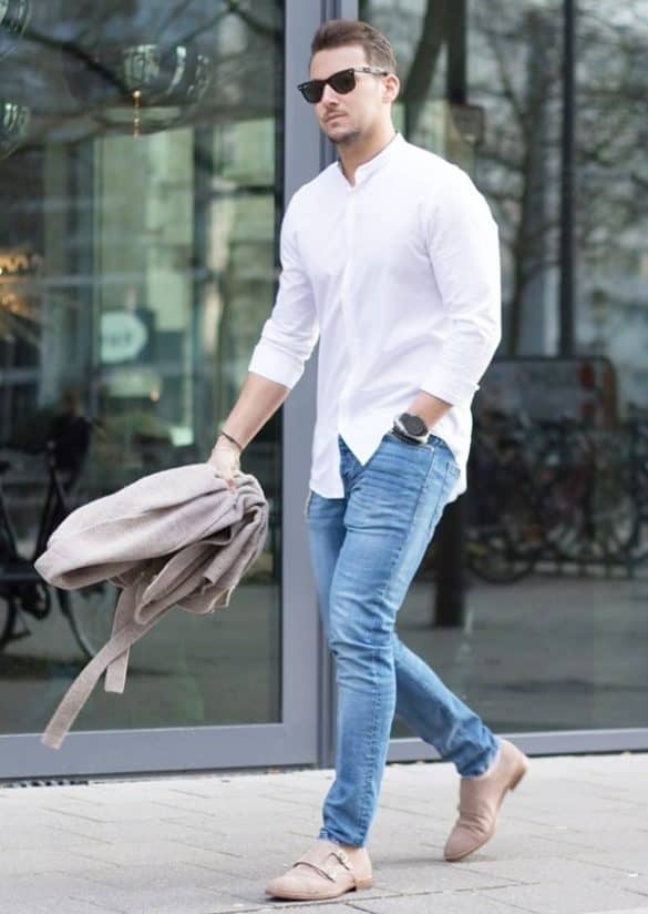 42 Best Blue Jeans With White Shirt Outfits For Men