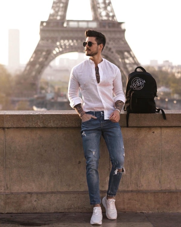 Best Blue Jeans With White Shirt Outfits For Men