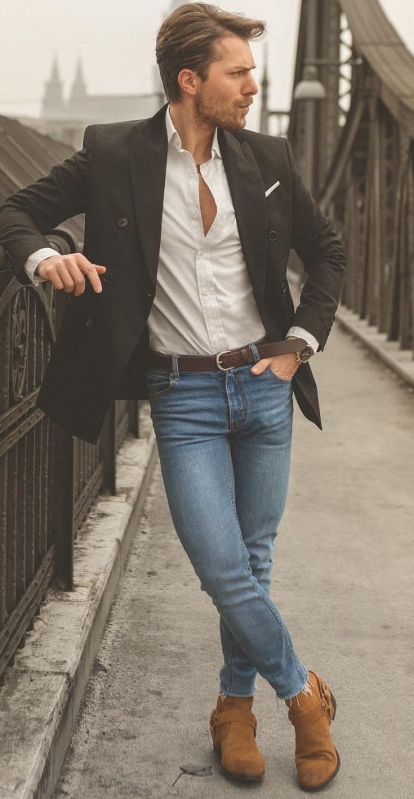 41 Best Blue Jeans With White Shirt Outfits For Men Fashion Hombre