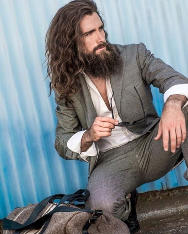 Male Celebrities With Long Hair | POPSUGAR Beauty