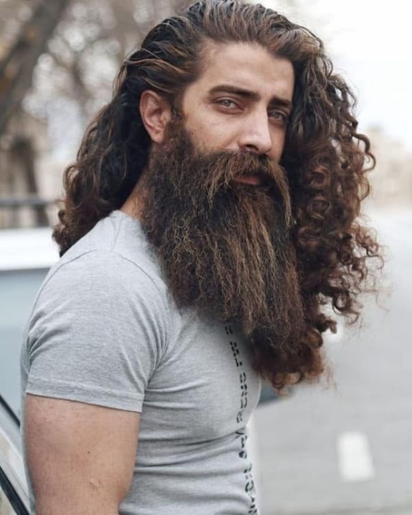 longest hair men