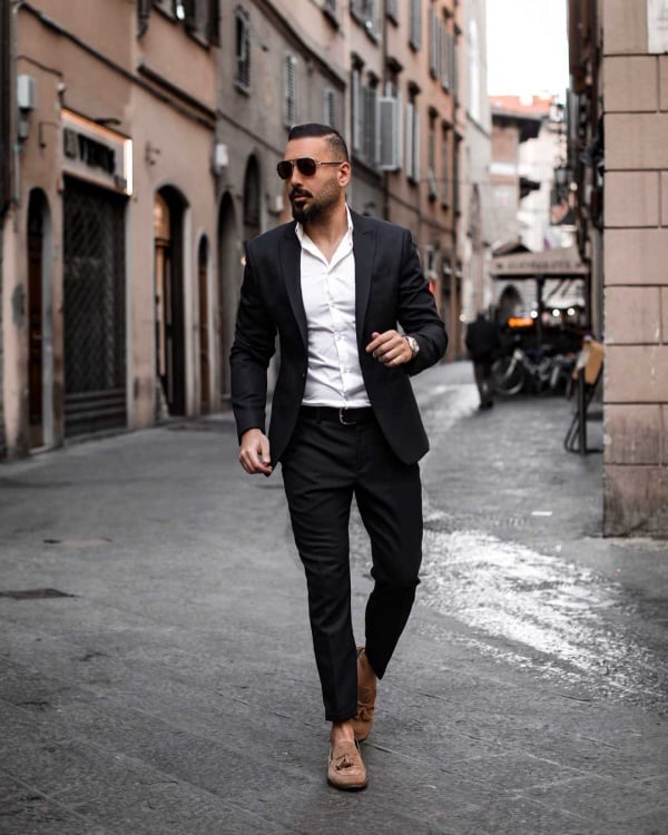 How to Wear Black Pants and Brown Shoes - Suits Expert