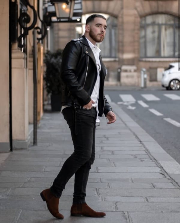 Bukser Frost Ups 52 Cool Black Pants With Brown Shoes Outfits For Men - Fashion Hombre