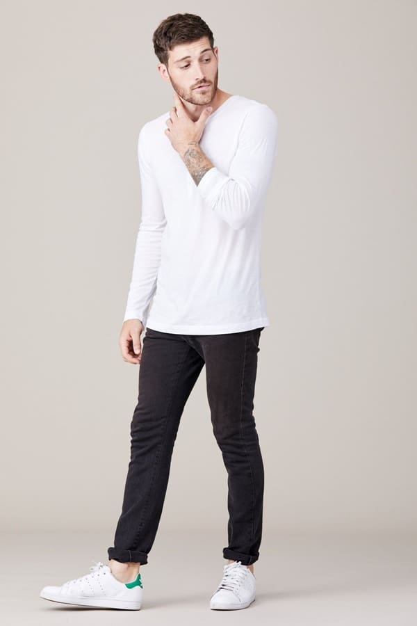 Fashionable Long Sleeve T-Shirts Outfit For Men