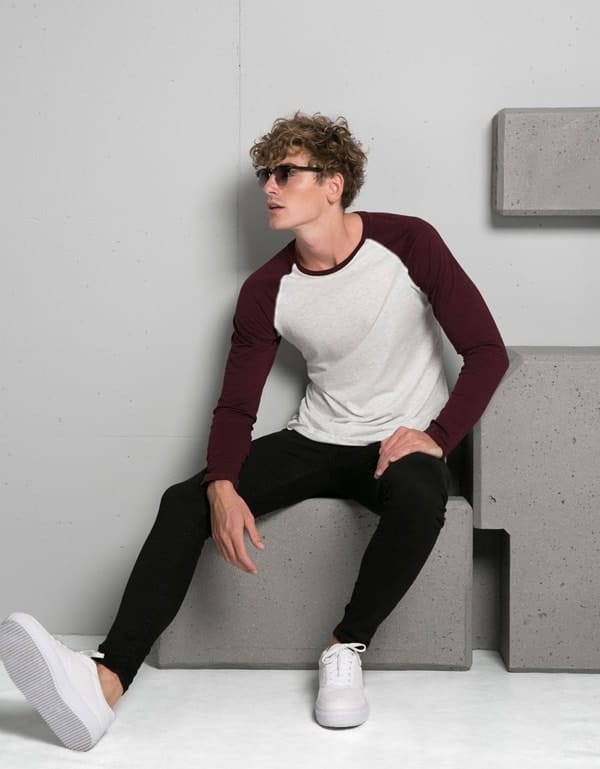 Fashionable Long Sleeve T-Shirts Outfit For Men