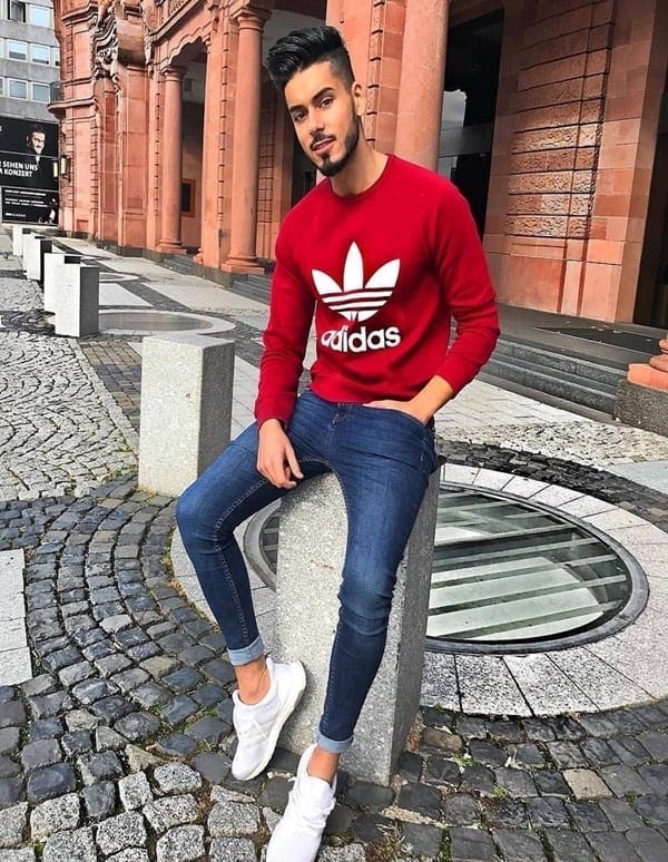 Fashionable Long Sleeve T-Shirts Outfit For Men