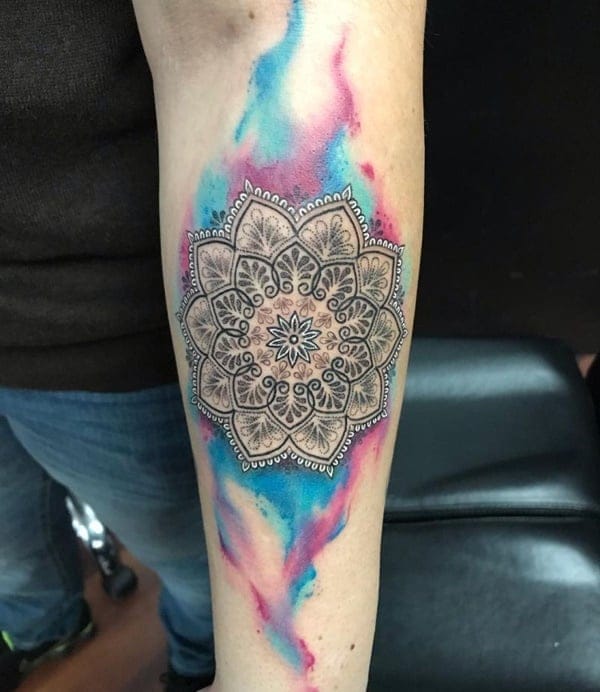 Mandala Forearm Tattoos For Guys