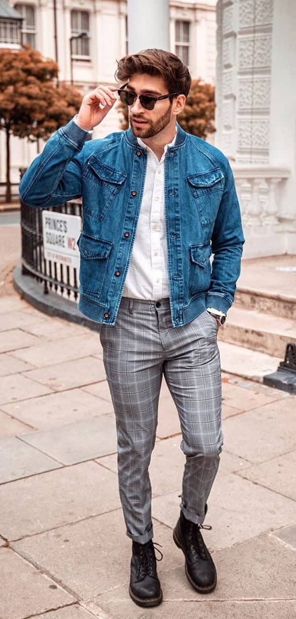 plaid pants style