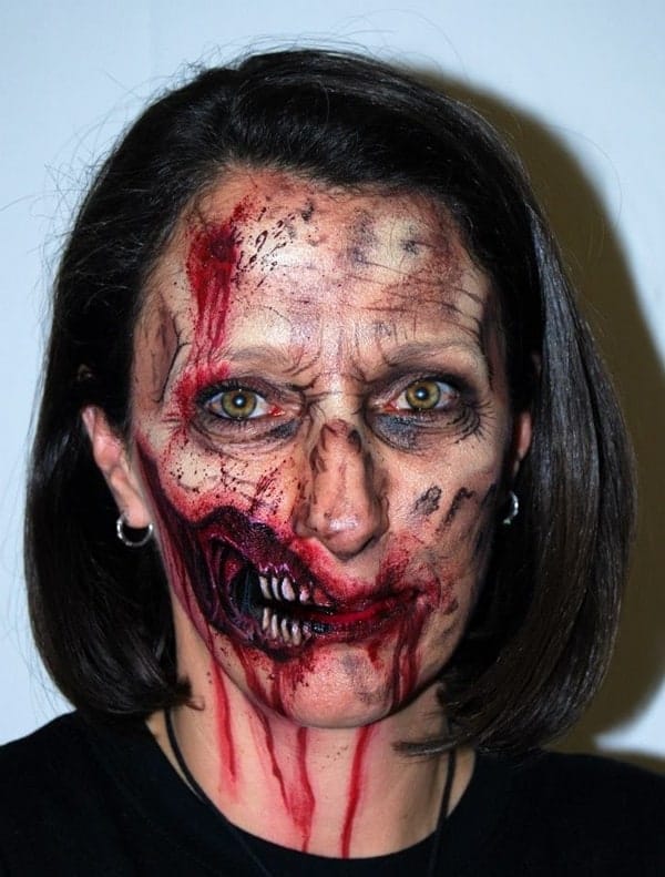 Einfache Halloween Face Painting Ideen für Erwachsene