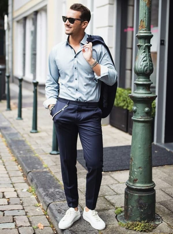 What to wear chinos with | Chinos and shirt