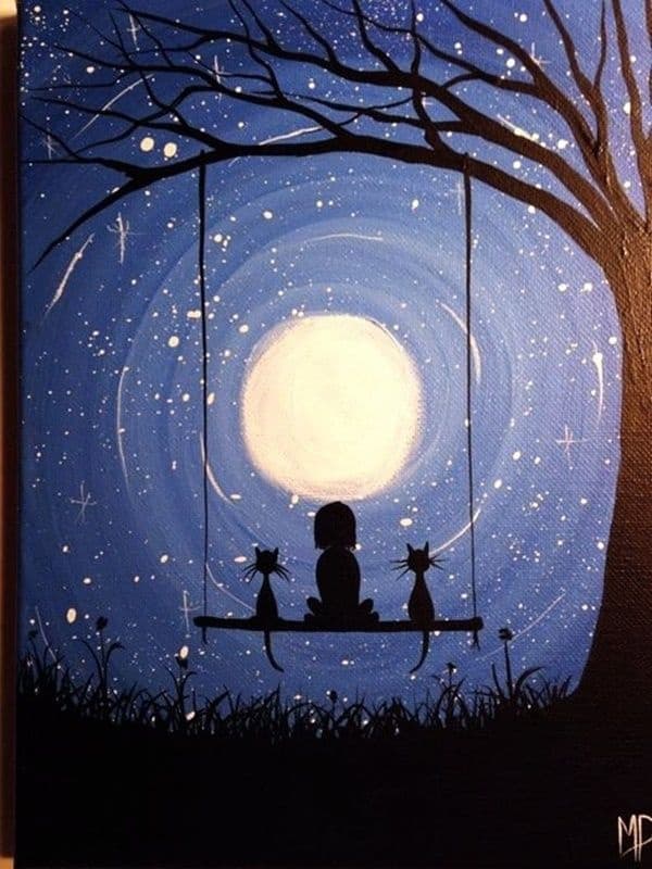 Easy Canvas Painting Ideas For Beginners