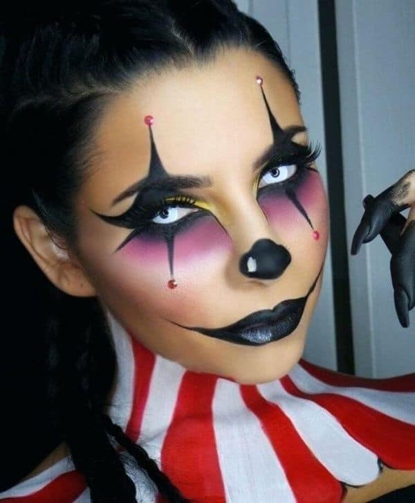 Einfache Halloween Face Painting Ideen für Erwachsene