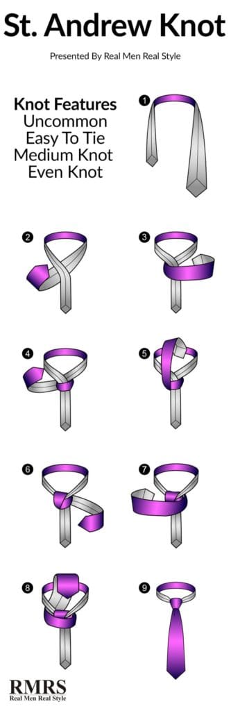 different styles of tying a tie