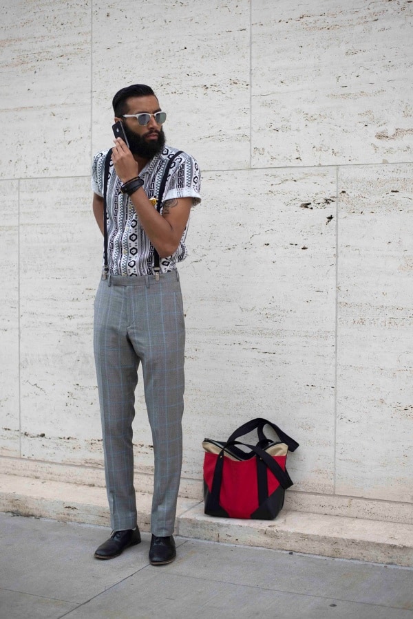 men’s plaid pants outfit ideas