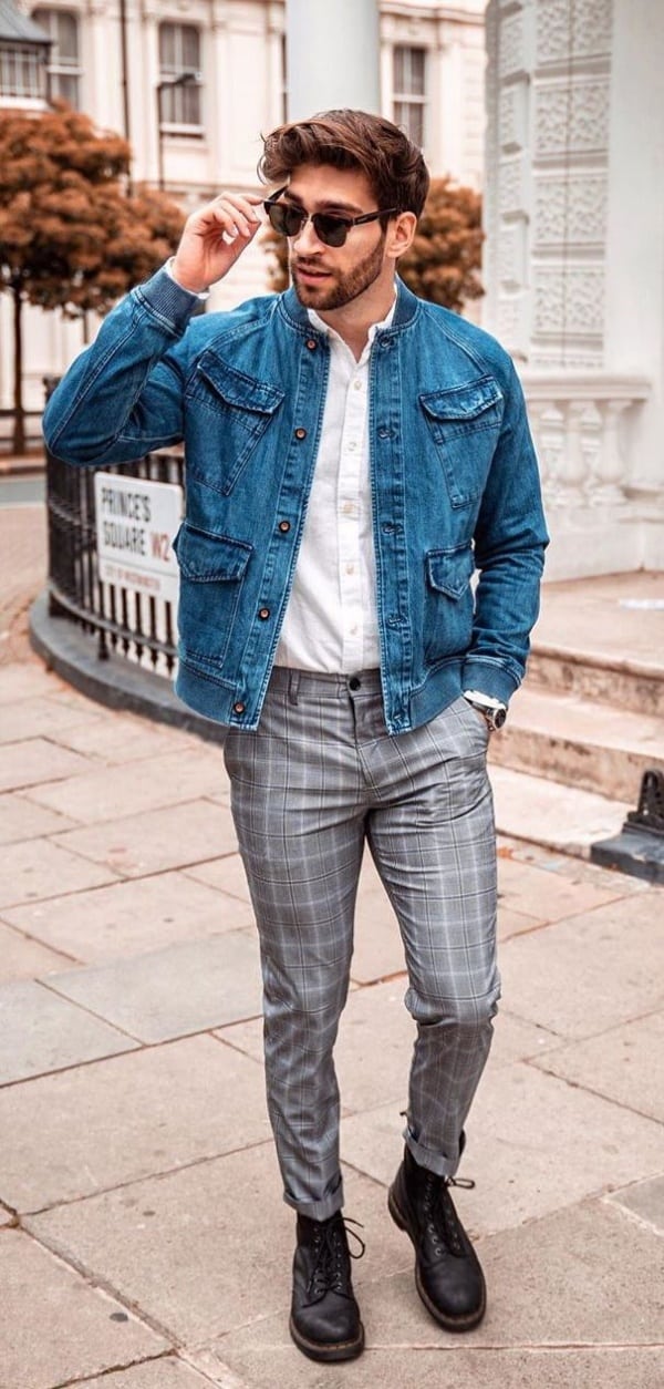 men’s plaid pants outfit ideas