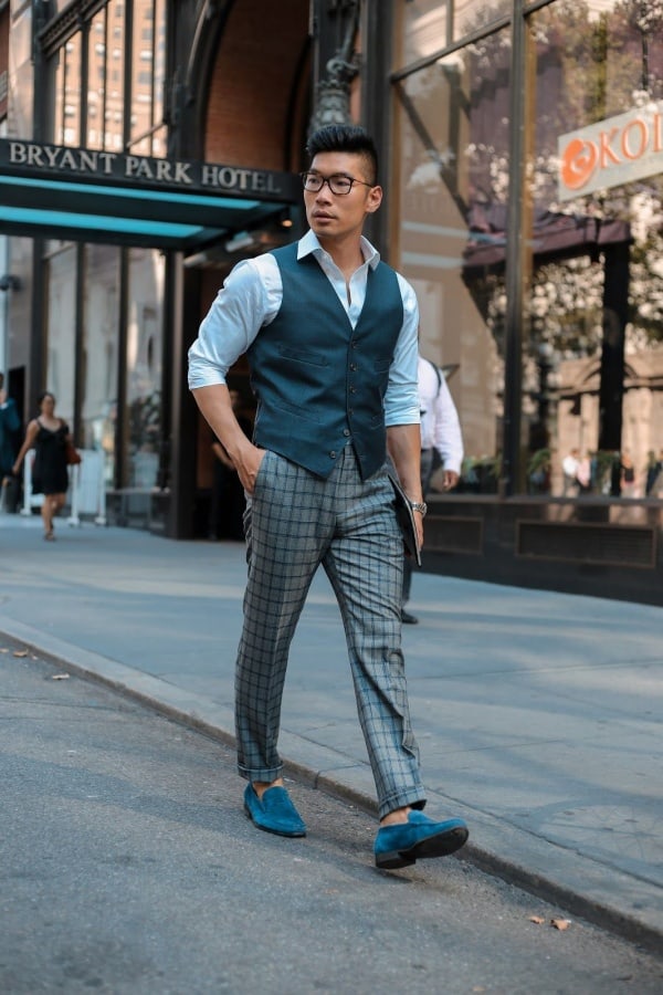 men’s plaid pants outfit ideas