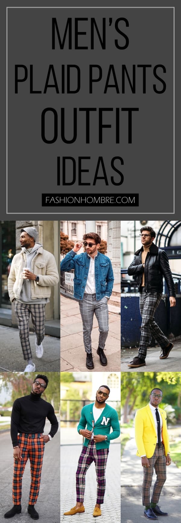 men’s plaid pants outfit ideas