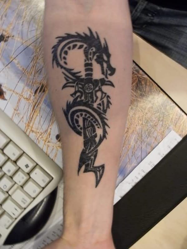 Dragon Forearm Tattoos For Guys